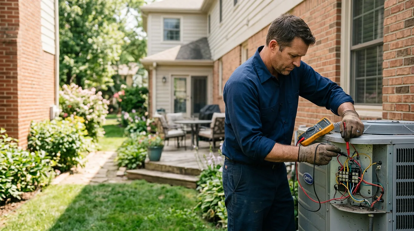 HVAC technician working near Lamesa, TX